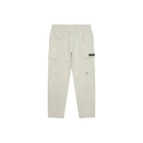 Aape Серый Белый WH2 Мужские Повседневные Штаны
