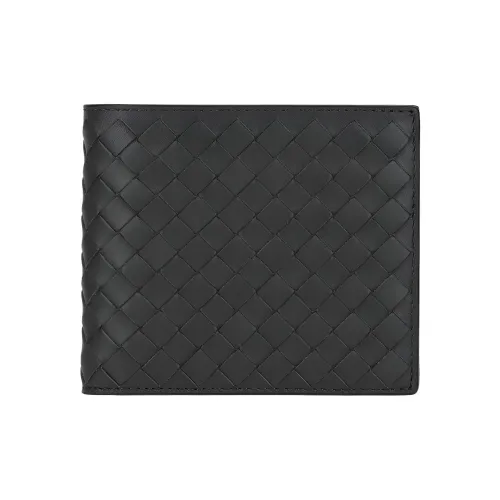 Bottega Veneta Телячья кожа Кошелек Мужской Темно-серый