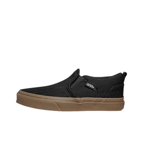 VANS Asher Low Топ Детские Скейтбординги Черный Подростки