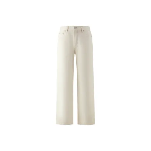 E.land Айвори Белый 39 Айвори Мужские Джинсы