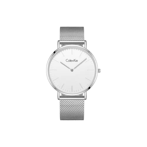 ColevKie Кварцевый механизм стальной ремешок мужские часы черный циферблат