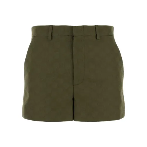 GUCCI FW25 Повседневные шорты Женские Лесной зеленый