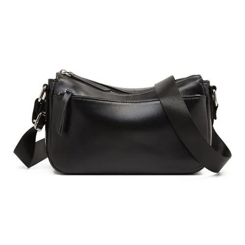 Old Man's Head Сумка через плечо из лососевой кожи женская черная