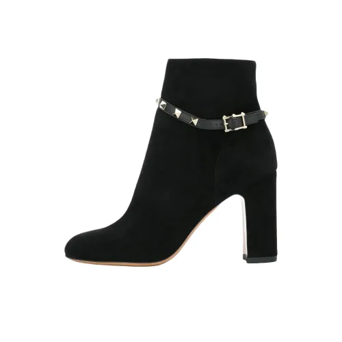 Valentino Rockstud Ботильоны 9,5 см Женские Черные