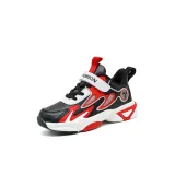 Черно-красный кожаный верх.