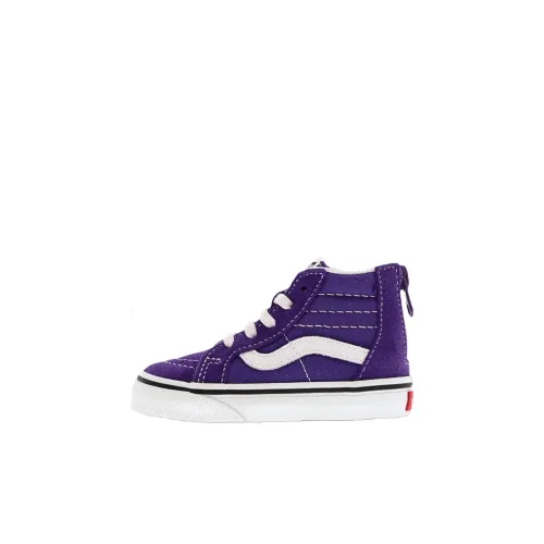 VANS SK8 HI Высокие ботинки для малышей фиолетовые для малышей и детей младшего возраста