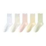 Белый + Молочный Белый + Светло-Розовый + Желтый + Светло-Зеленый