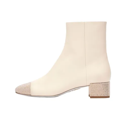 RENE CAOVILLA Bonnie Ботильоны 3,8 см Женские Айвори