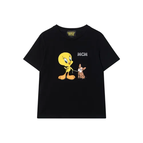 MCM x Looney Tunes T-Shirt Женская Черная