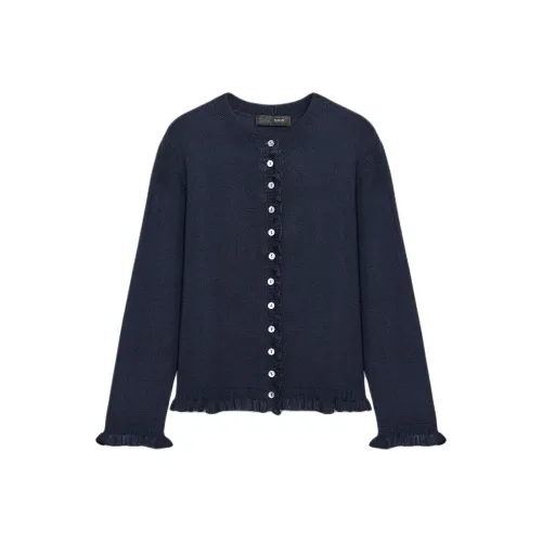 ZARA Морской синий Женский Трикотаж