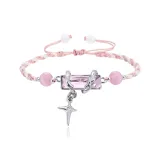 Браслет Lost Forest, шнурок, розовый, 1 упаковка