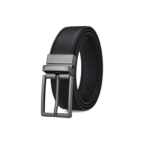 Maserati Ремень из коровьей кожи набор в подарочной коробке мужской металлический 3,5 см