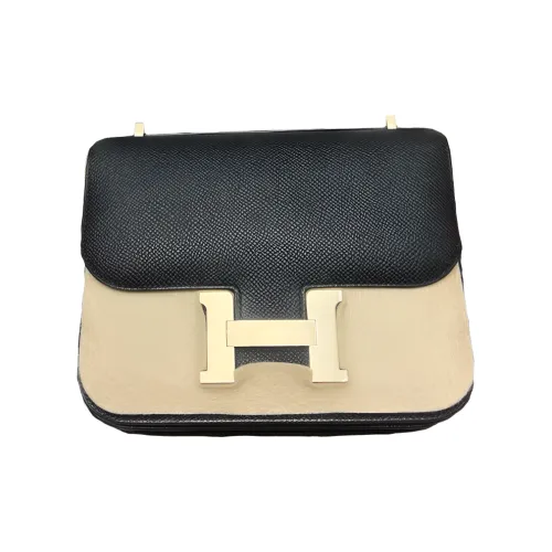 HERMES Эпсом Кожа Кросс-Боди Сумка Женская 89 Черная