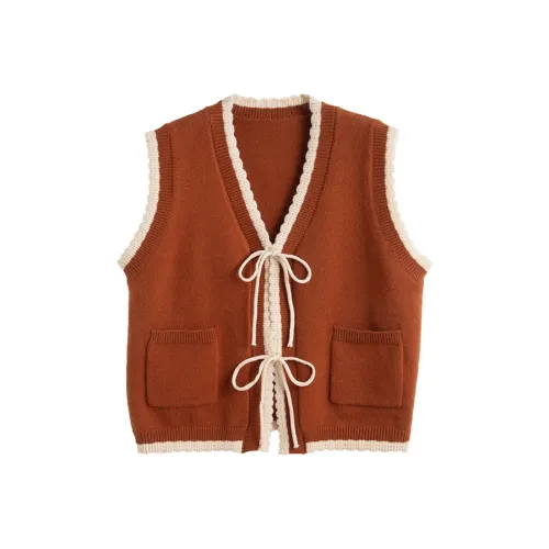 Tonlion Красный Коричневый Женский Трикотаж