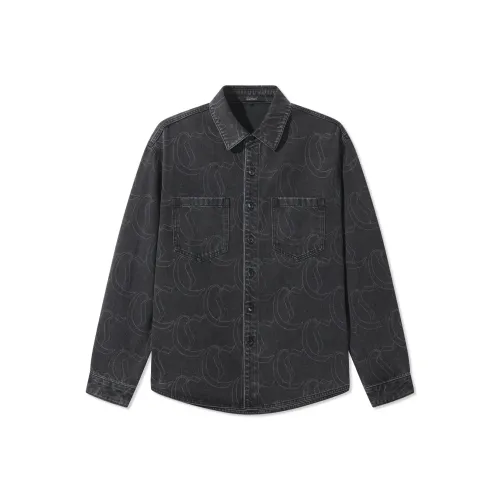 Cabbeen Charcoal Black 01 Мужские Рубашки