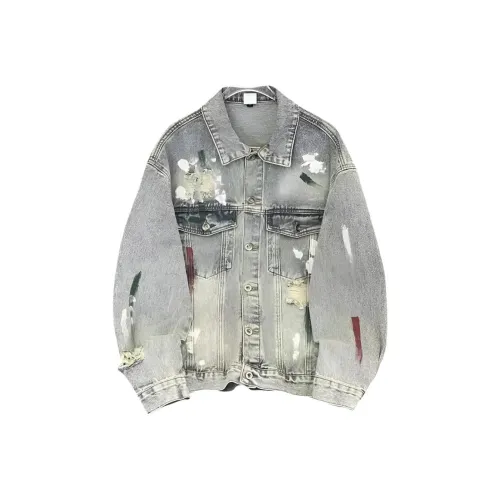 AWAO Синий Унисекс Джинсовые куртки