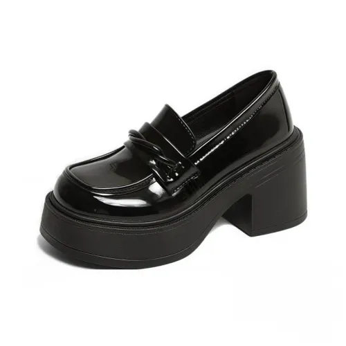 7 SEVFUN Минималистский стиль Британский стиль Универсальный Винтаж Лоферы 7 см Женские