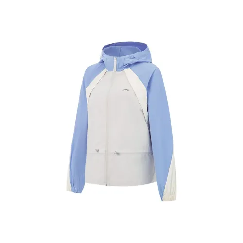 LINING Синий Белый Многоцветный Женский Куртки