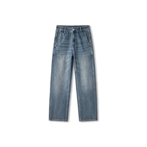 FAIRWHALE Blue Unisex Jeans