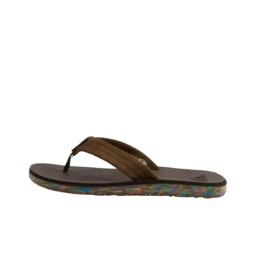Quiksilver Carver Slip-Resistant Flip-Flops Мужские Коричневые