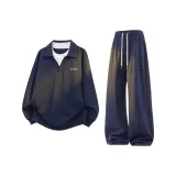 Темно-синий свитшот + темно-синие штаны