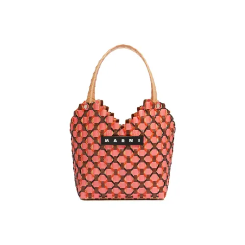 MARNI Полипропиленовая сумка стандартная женская персикового цвета
