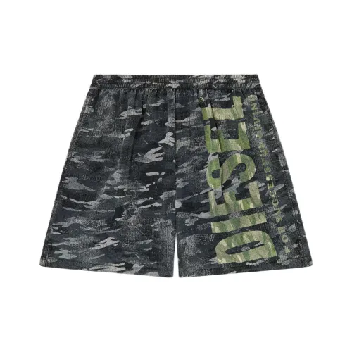 DIESEL Мужские черные плавательные шорты