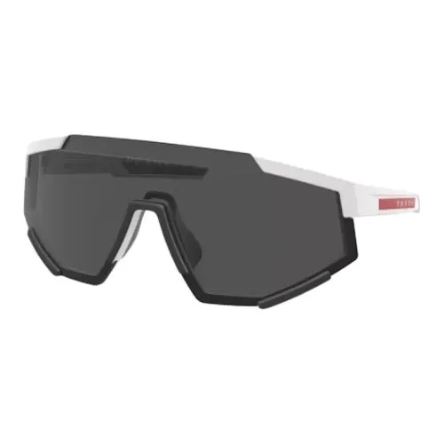 PRADA Ацетат Нерегулярная форма Солнцезащитные очки Мужской Белый