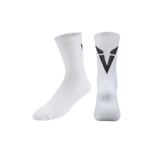 VEIDOORN Носки до колена унисекс 1 упаковка большой размер белый