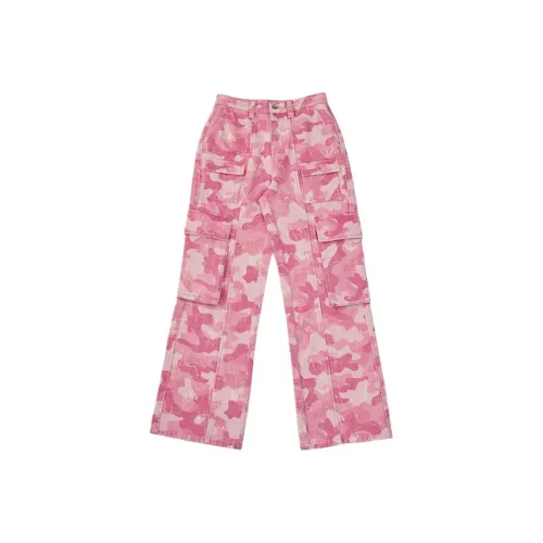 BOY BY BOY Розовые Женские Карго Брюки