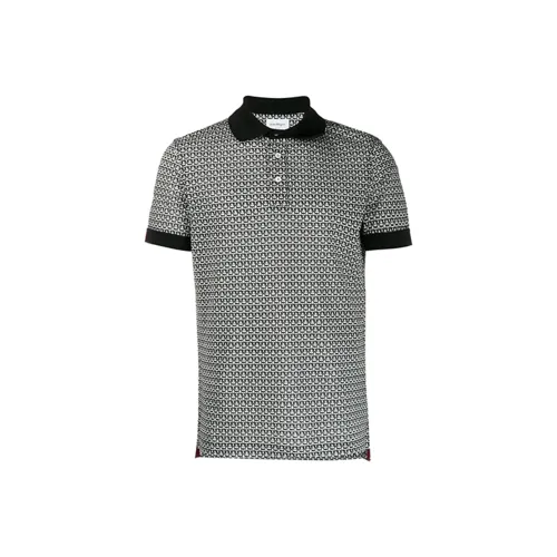 FERRAGAMO FW21 Поло Мужское Черное