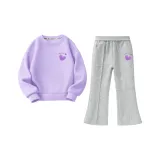 Осторожное Сердце/Фиолетовый+Серые штаны