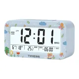 Синий мультяшный будильник