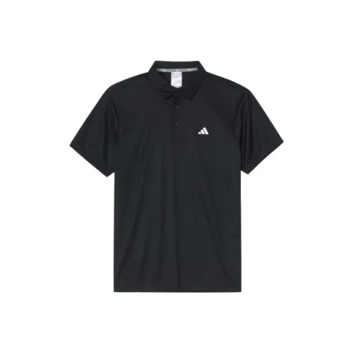 Adidas Мужское Поло Черное