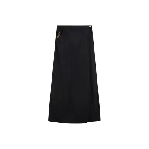 Подкладка Повседневная Длинная Юбка Женская