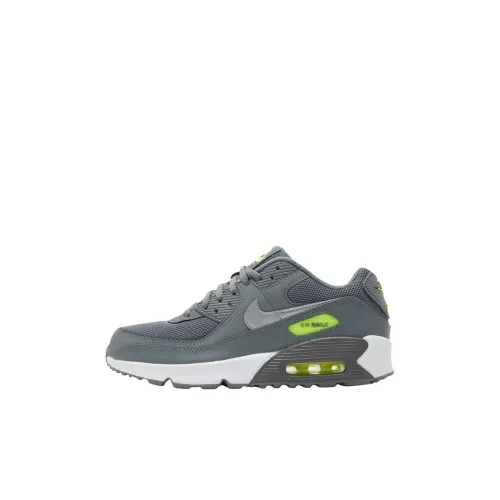 Nike Air Max 90 Low Топ Детские Беговые Кроссовки Серый Унисекс