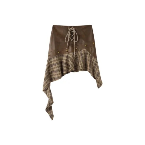 DANCANG Кожаные короткие юбки для женщин