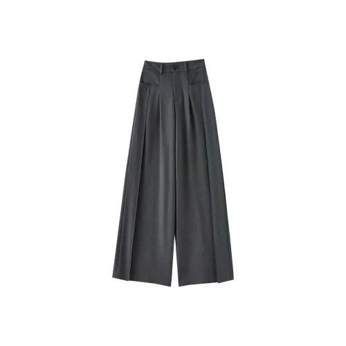 OUNIXUE Серые Женские Повседневные Штаны