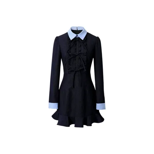 BVODE Длинное платье с длинными рукавами женское