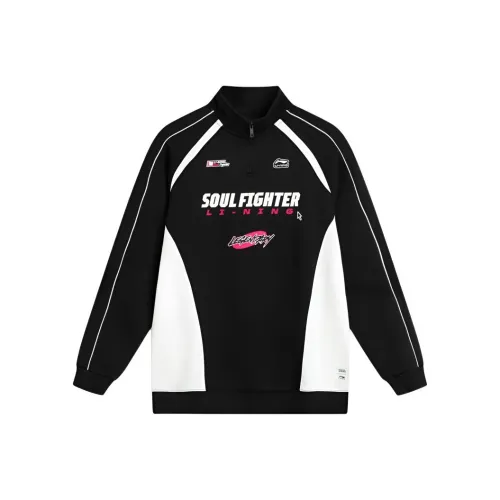 LINING Черный/Белый Женские Свитшоты