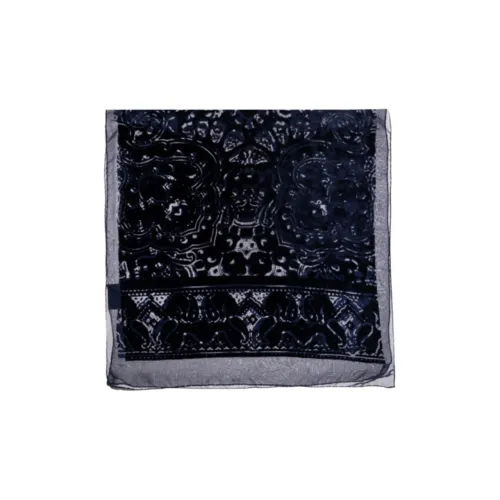 ETRO Шелковые шарфы Женские Темно-синий