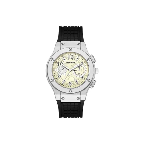LIBER AEDON Наручные часы Кварцевый механизм Белый циферблат Мужские часы
