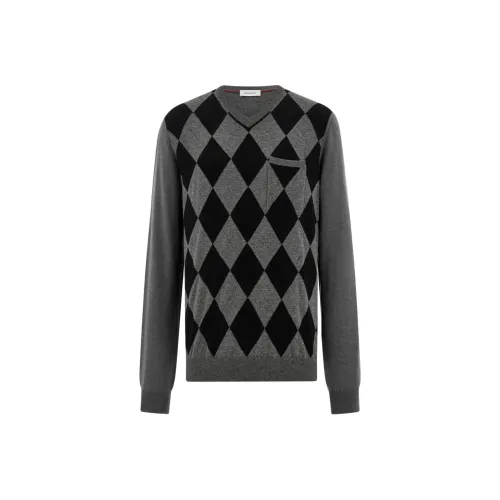 Ferragamo Серые Мужские Свитера