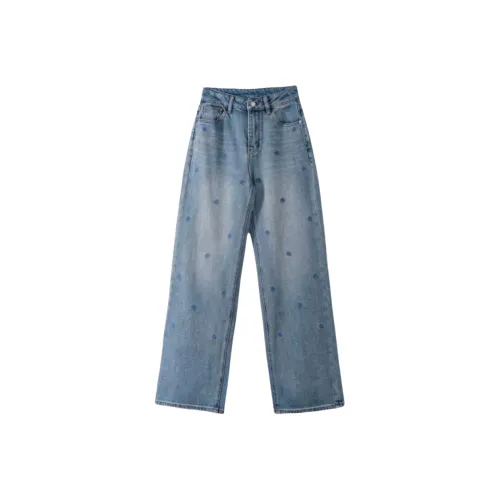 POPO.INFO Blue Women's Jeans POPO.INFO Синий Женские Джинсы