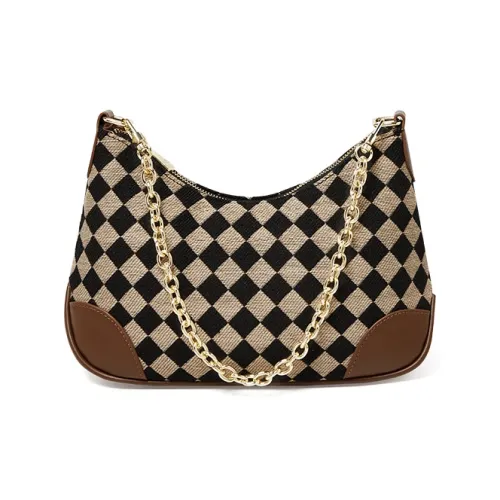 15 MINS Синтетическая кожа текстиль Mosaic сумка через плечо стандартная женская черная