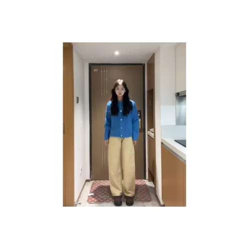 ZXBY Синий Женский Короткий Пальто