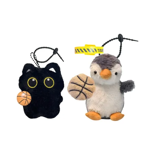FULUOKANG Милый Super Cool Баскетбол Пингвин Плюшевый Брелок 13 см Высота