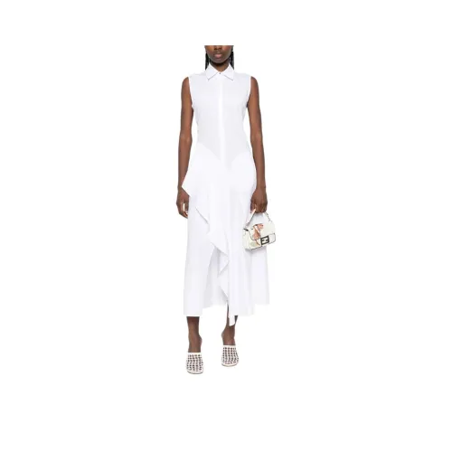 MaxMara Без рукавов Платье Женское Белое