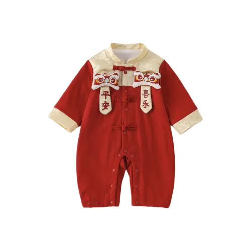 XiaoJinBu Красный Детский Комбинезоны / Ползунки