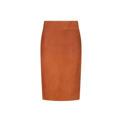 Tagliatore Кожа Длинная Юбка Женская